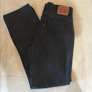 Levi's Black Straight Jeans Timeless Style